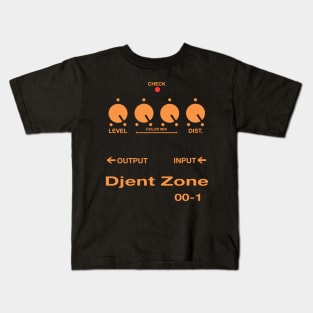 Djent Zone Guitar Pedal Parody Heavy Metal Guitar Kids T-Shirt